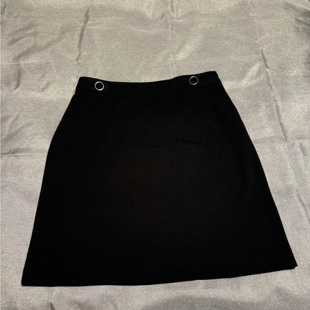 Covington Black A-Line Mini Skirt for Work